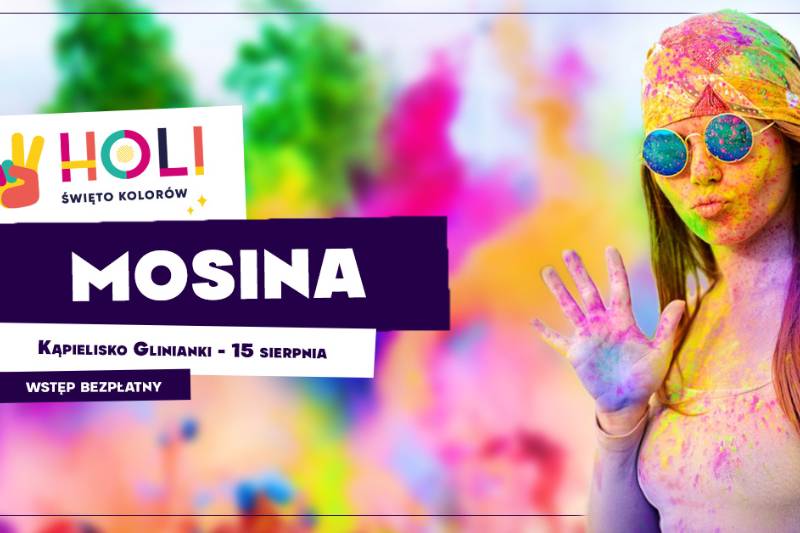 Wydarzenie: Holi Święto Kolorów w Mosinie ★ oficjalna trasa, Kiedy? 2021-08-15 15:00, Gdzie? Kąpielisko Glinianki, Mosina