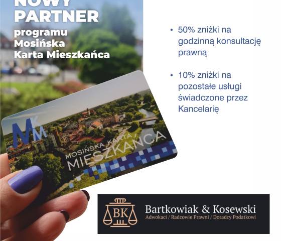 aktualność: Nowy Partner w Mosińskiej Karcie Mieszkańca!